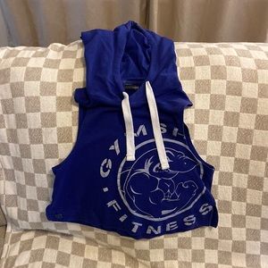 Gymshark cropped sleeveless hoodie